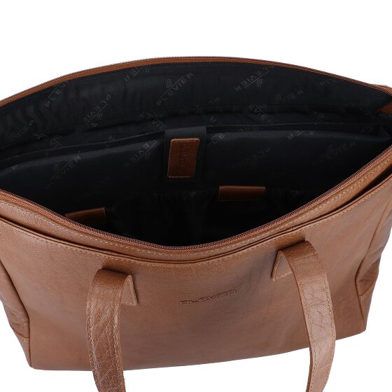Plevier Rock Shopper Tas Leer 41 cm Laptop compartiment