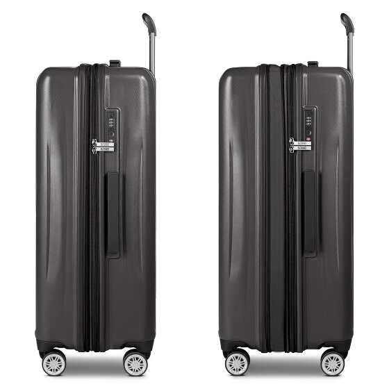 Bric's Cervia 2.0 4 wielen Trolley L 77 cm met uitbreidingsplooi