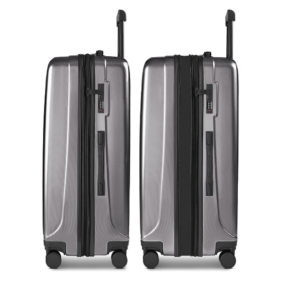 Police New York 4 wielen Trolley L 72 cm met uitbreidingsplooi