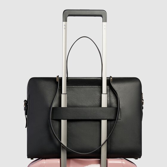 Piquadro Circle Handtas RFID-bescherming Leer 42 cm Laptop compartiment