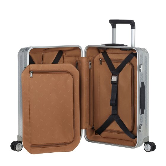 Samsonite Lite-Box Alu Boss Edition 4-wielige cabinewagen van Aluminium, 55 cm