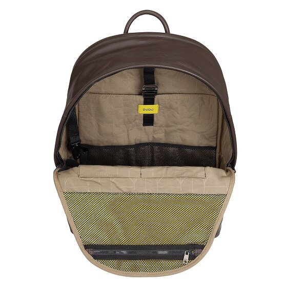 DuDu Casablanca Dagrugzak Leer 40 cm Laptop compartiment