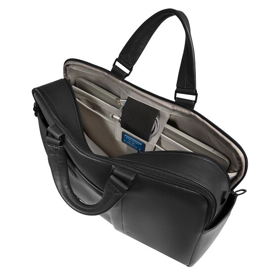 Piquadro Cartel2m Koffer RFID-bescherming Leer 40 cm Laptop compartiment