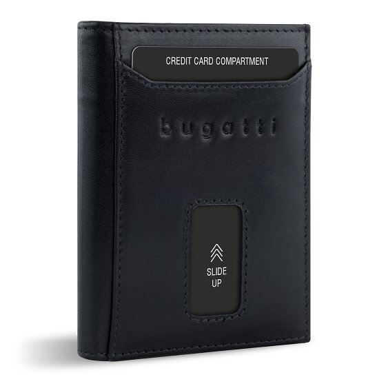 bugatti Secure Slim Portemonnee RFID-bescherming Leer 8 cm