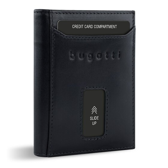 bugatti Secure Slim Portemonnee RFID-bescherming Leer 8 cm