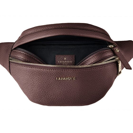 Lazarotti Bologna leer Fanny pack met dubbele rits, crossbody, leer, 25 cm
