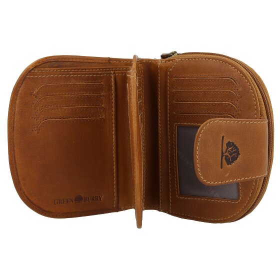 Greenburry Tornado Portemonnee RFID-bescherming Leer 14 cm