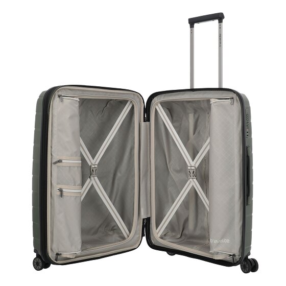 Travelite Air Base 4 wielen Trolley M 67 cm met uitbreidingsplooi