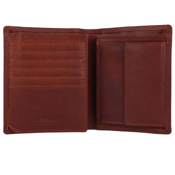 Jack Kinsky Risör Portemonnee RFID-bescherming Leer 11 cm