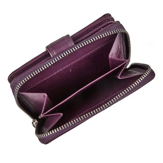 Greenburry Sponsachtig portefeuille leer 9 cm