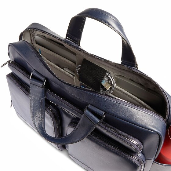 Piquadro Philip Koffer Leer 43 cm Laptop compartiment