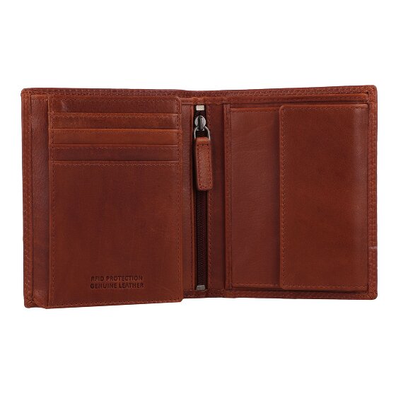 Greenburry Vintage Portemonnee RFID-bescherming Leer 10.5 cm