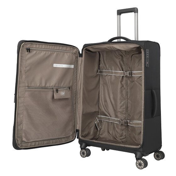 Travelite Crosslite 4 wielen Trolley XL 81 cm met uitbreidingsplooi
