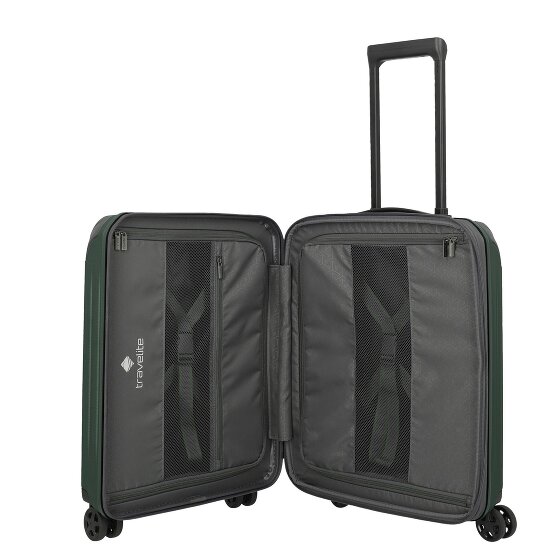 Travelite Dynamiic 4 wielen Cabinewagen 55 cm met uitbreidingsplooi