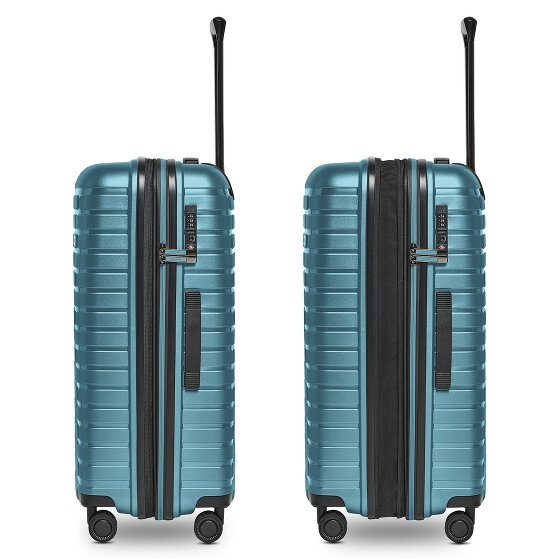 Pactastic Collection 04 THE MEDIUM + 4 wielen Trolley M 66 cm met uitbreidingsplooi