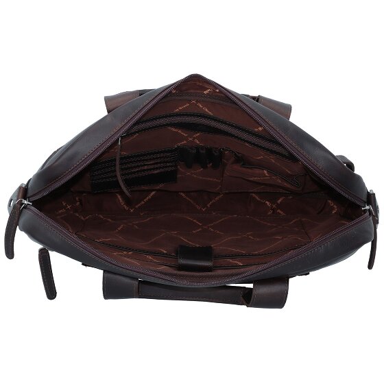 The Chesterfield Brand Wax Pull Up Koffer Leer 40 cm Laptop compartiment