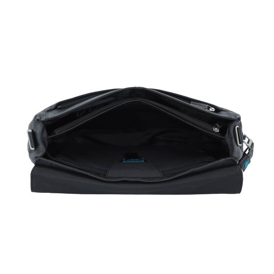 Piquadro Vibe Aktetas Messenger Leer 41 cm Laptop compartiment