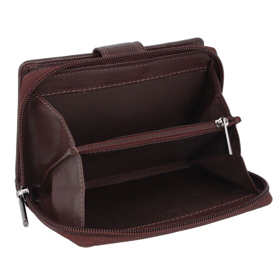 mano Donna Giulia Leren Portemonnee 9 cm