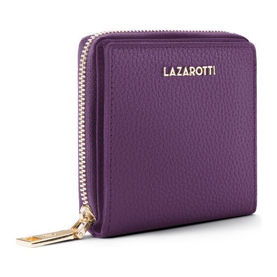 Lazarotti Bologna Leer Medium Ritssluiting Portemonnee Leer 10 cm