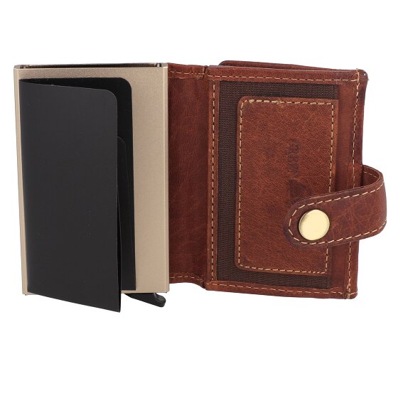 Greenburry Vintage Portemonnee RFID-bescherming Leer 10 cm
