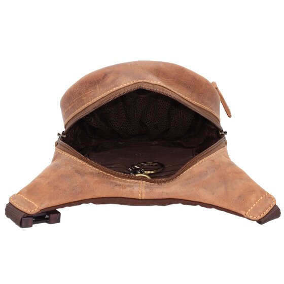Greenburry Vintage Biker Fanny Pack Leer 20 cm