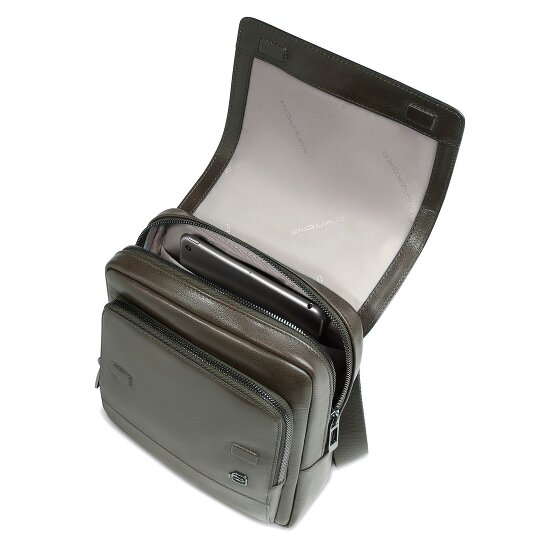 Piquadro Philip Schoudertas Leer 20 cm