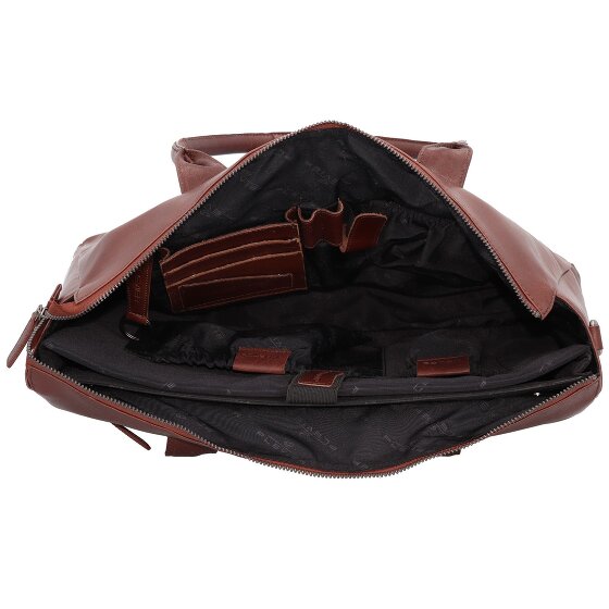 Plevier Rock Copal Schoudertas Leer 44 cm Laptop compartiment