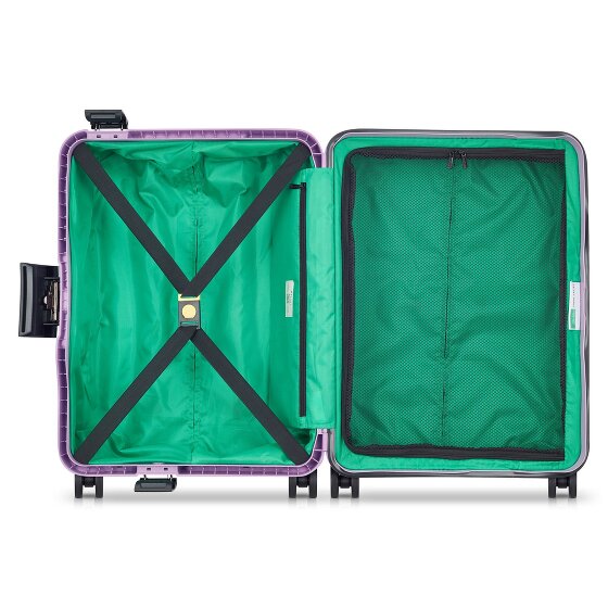 Delsey Paris x United Colors of Benetton Color Block Hardside 4-wiel cabine trolley 55 cm