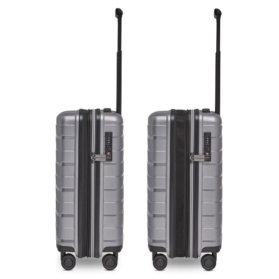 Bergpfeil Travel 4-wiel cabine trolley S 55 cm met uitbreidingsplooi