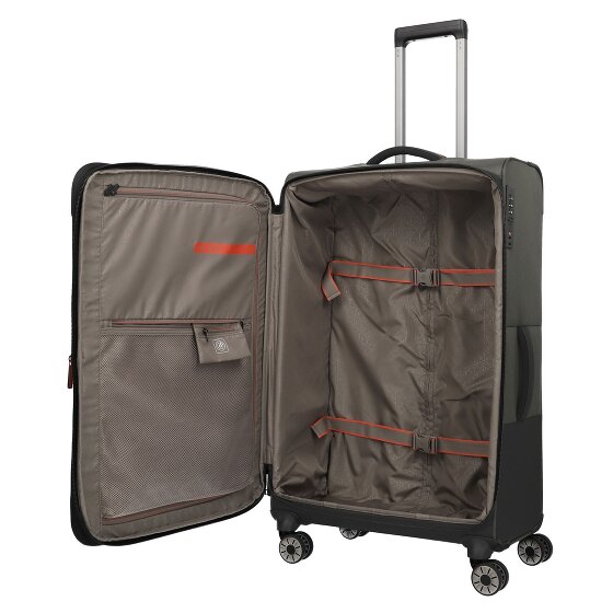 Travelite Crosslite 5.0 4 wielen Trolley L 77 cm met uitbreidingsplooi