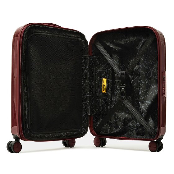 Mandarina Duck Logoduck + Metal 4 wielen Trolley S 55 cm met uitbreidingsplooi