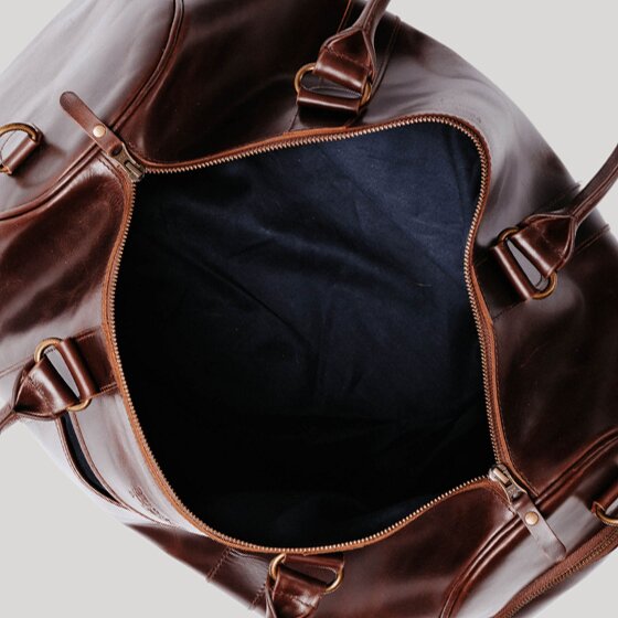 Buckle & Seam Collin Weekender reistas Leer 48 cm