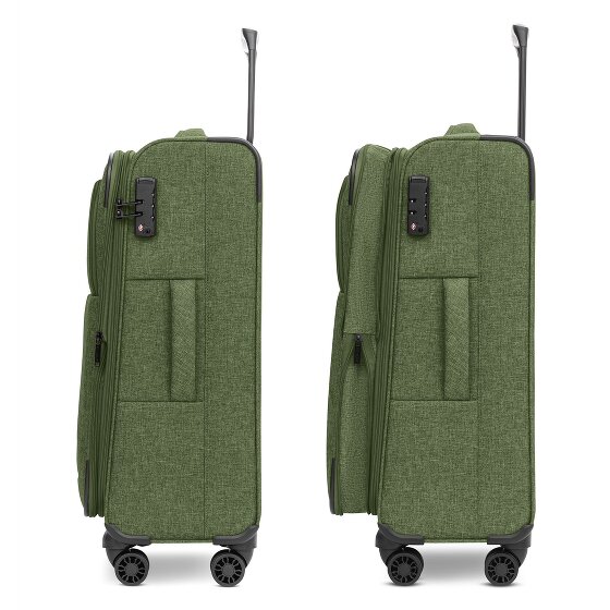 Redolz Essentials 12 MEDIUM 4-wiel trolley 67 cm met uitbreidingsplooi