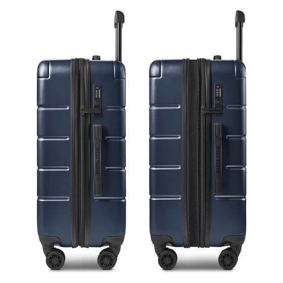 Police Dublin 4 wielen Trolley M 64 cm met uitbreidingsplooi