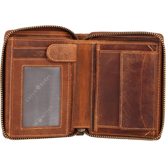 Greenburry Vintage Dierenriem Portemonnee Leer 10 cm