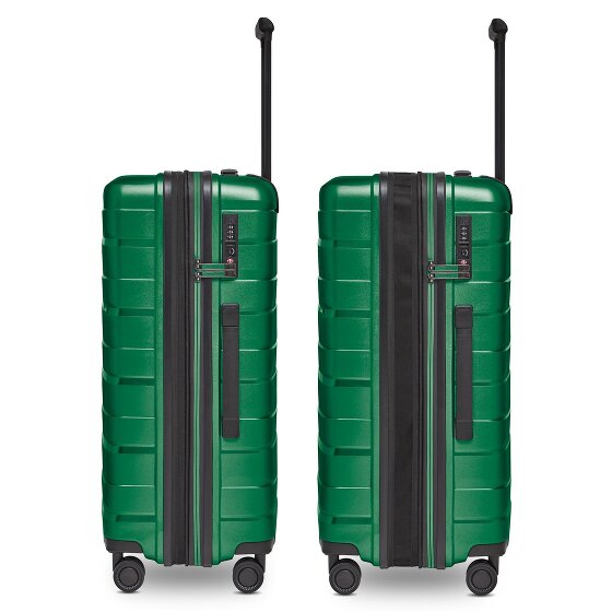 Bergpfeil Travel 4-wiel kofferset, 3-delig, met rekbare vouw