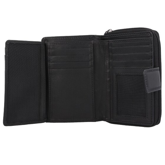 mano Donna Giulia Leren Portemonnee 9 cm