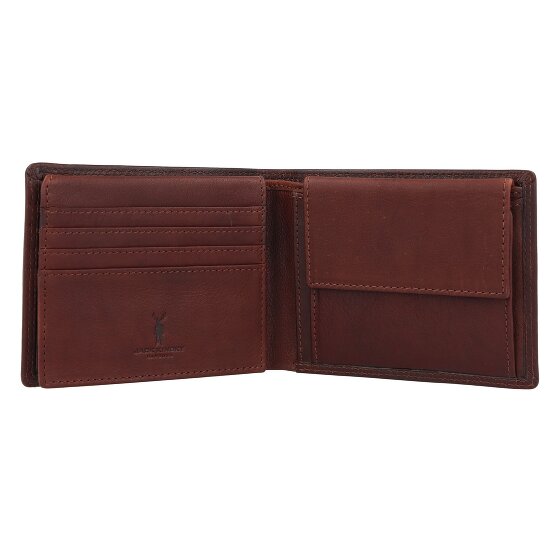 Jack Kinsky Portemonnee RFID-bescherming Leer 12 cm