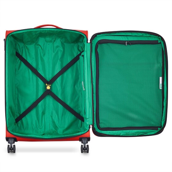 Delsey Paris x United Colors of Benetton Colour Block 4-wiel trolley 77cm met uitbreidingsvouw