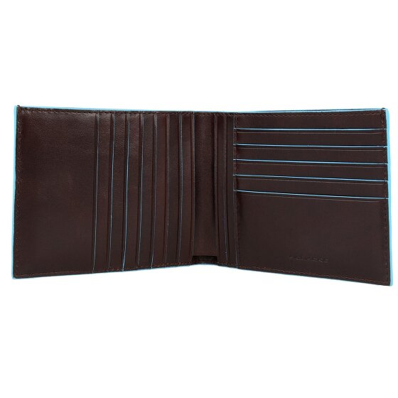 Piquadro Blauw Vierkant Creditcardetui Leer 12,5 cm