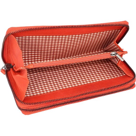 Mika Leren portemonnee 19,5 cm