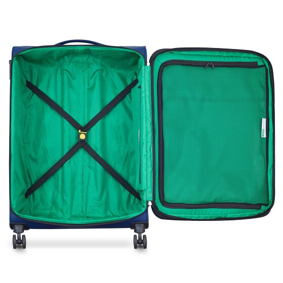 Delsey Paris x United Colors of Benetton Colour Block 4-wiel trolley 77cm met uitbreidingsvouw