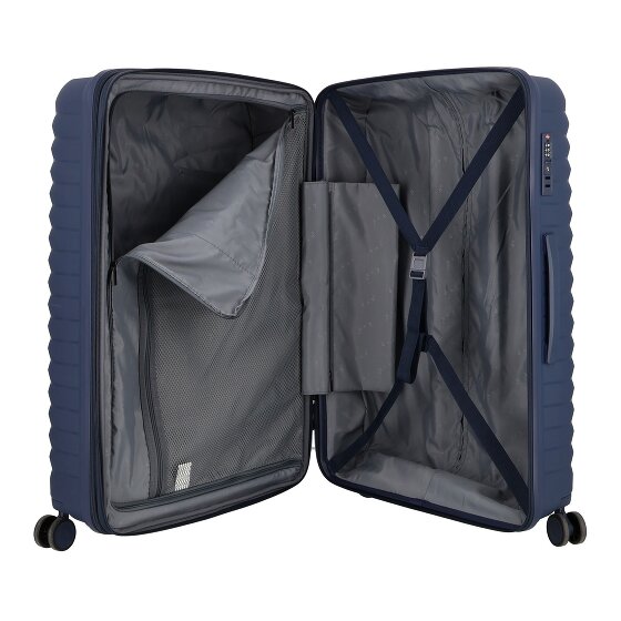 d&n Travel Line 4500 4 wielen Trolley L 75 cm met uitbreidingsplooi