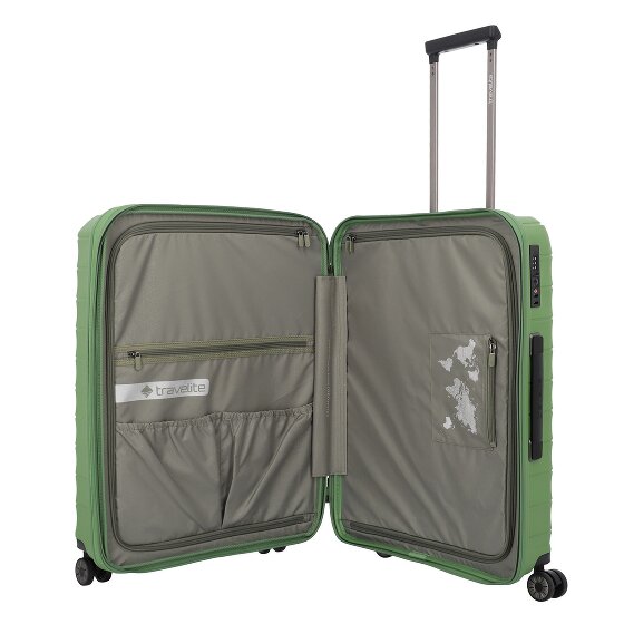 Travelite Mooby 4 wielen Trolley M 66 cm met uitbreidingsplooi