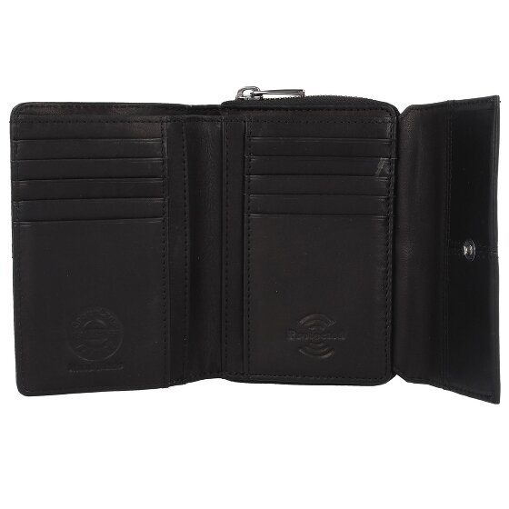 Greenland Nature Black Nappa Portemonnee RFID-bescherming Leer 13 cm