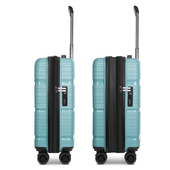 d&n Travel Line 4300-Plus 4 wielen Cabinewagen S 55 cm met uitbreidingsplooi