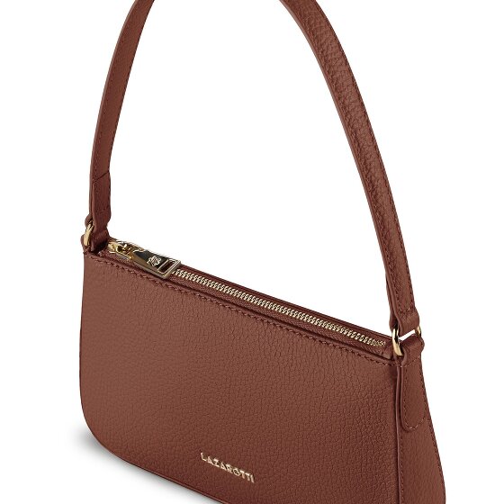Lazarotti Bologna leeren pochette schoudertas 22 cm