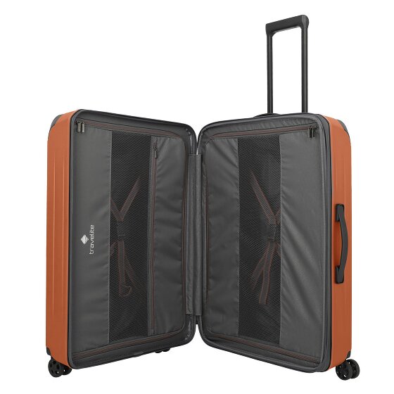 Travelite Dynamiic 4 wielen Trolley L 76 cm met uitbreidingsplooi