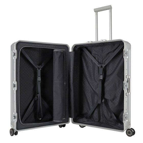 Travelite Next Trolley met 4 wielen, Aluminium, 77 cm