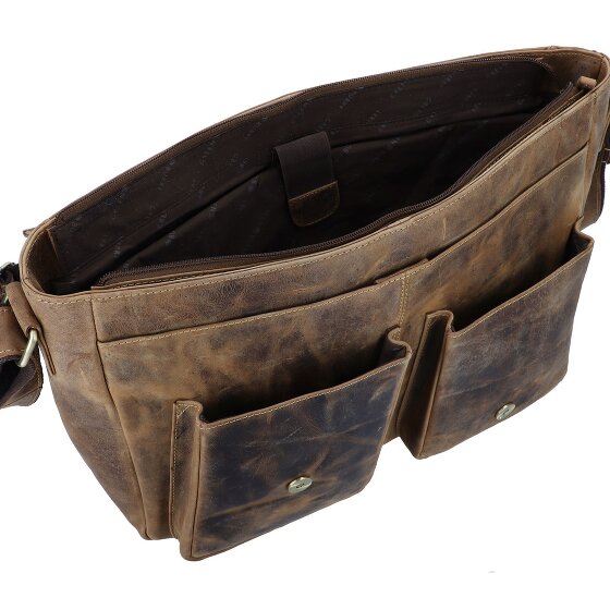 Greenburry Vintage Boodschapper Leer 40 cm Laptop compartiment